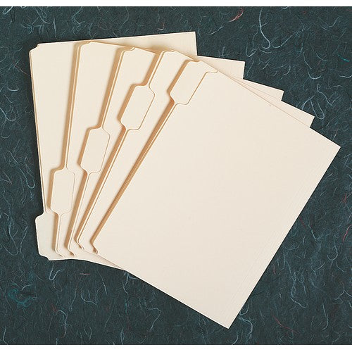 AbilityOne 7530002815960 Skilcraft File Folder - 1/2 Cut, 100 Folders, Legal Size, Manila - Legal - 8.50" Width x 14" Length Sheet Size - 0.75" Expansion - 1/2 Tab Cut - Top Tab Location - 11 pt. Folder Thickness - Paper Stock - Manila - Recycled - 100