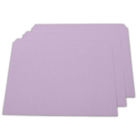AbilityOne 7530012031493 SKILCRAFT Straight Cut Stained File Folders - Letter Size, Lavender - Letter - 8.50" Width x 11" Length Sheet Size - 11 pt. Folder Thickness - Paper Stock - Lavender - Recycled - 100/Box