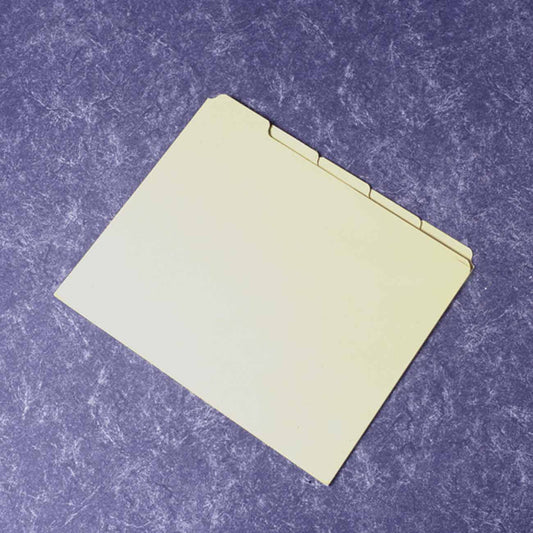 AbilityOne 7530009890684 SKILCRAFT File Guide Set - Blank, 1/5 Cut, All Positions, Letter Size, Light Green - Blank - Letter - Light Green Divider - 100/Pack