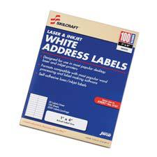 AbilityOne 7530015144906 SKILCRAFT Address Label - 4.12" Width x 1.33" Length - 50 / Box - Clear