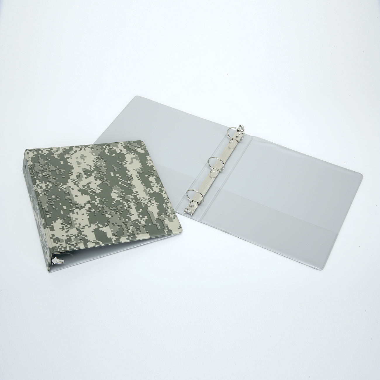 AbilityOne 7510014841762 SKILCRAFT Ring Binder - 1.50" Binder Capacity - 3 x Ring Fastener - Vinyl - Camouflage - Recycled - 18 Each