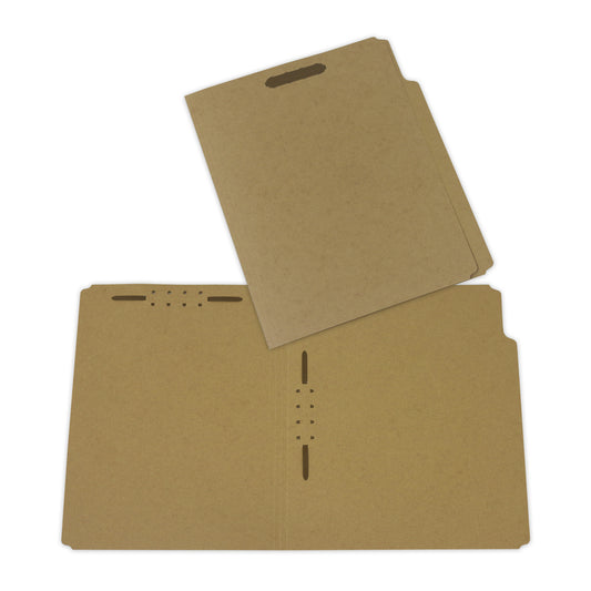 AbilityOne 7530008117169 SKILCRAFT End Tab File Folder - Letter - 8.50" Width x 11" Length Sheet Size - Kraft - Light Brown - Recycled