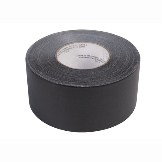 AbilityOne 7510000744963 SKILCRAFT Waterproof Tape - "The Original" 100 MPH Tape - 3" x 60 yds, Black - 3" Width x 60 yd LengthCloth Backing - 16 / Case - Black