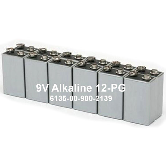 AbilityOne 6135009002139 SKILCRAFT 9-Volt Battery - Alkaline Manganese Dioxide - 9 V DC - 12 / Pack