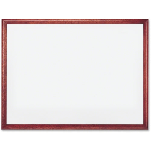 AbilityOne 7110016305169 SKILCRAFT Mahogany Frame Dry-erase Whiteboard - 48" Width x 36" Height - Porcelain Surface - Mahogany Wood Frame - Film - Wall Mount - 1 Each Each