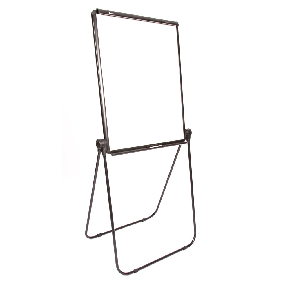 AbilityOne 7520016421223 SKILCRAFT Dual-sided Presentation Easel - 27" (2.2 ft) Width x 34" (2.8 ft) Height - Melamine Surface - Black Frame - Rectangle - Floor Standing, Tabletop - 1 Each