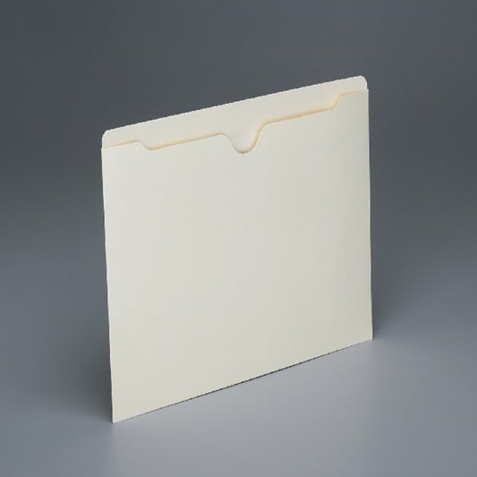 AbilityOne 7530016321016 SKILCRAFT Double-ply Tab Flat Manila File Jackets - Letter - 8 1/2" x 11" Sheet Size - Straight Tab Cut - 11 pt. Folder Thickness - Manila - Manila - Recycled - 100 / Box