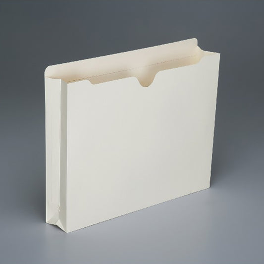 AbilityOne 7530016321017 SKILCRAFT Double-ply Tab Expanding Manila File Jackets - Letter - 8 1/2" x 11" Sheet Size - 2" Expansion - Straight Tab Cut - 11 pt. Folder Thickness - Manila - Manila - Recycled - 50 / Box