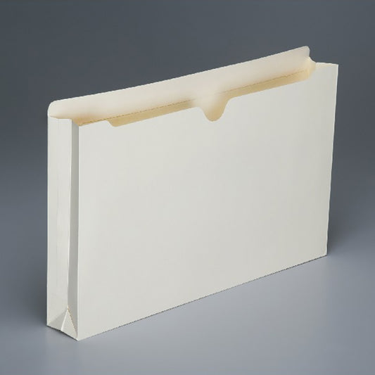 AbilityOne 7530016321021 SKILCRAFT Double-ply Tab Expanding Manila File Jackets - Legal - 8 1/2" x 14" Sheet Size - 2" Expansion - Straight Tab Cut - 11 pt. Folder Thickness - Manila - Manila - Recycled - 50 / Box