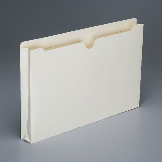 AbilityOne 7530016321022 SKILCRAFT Double-ply Tab Expanding Manila File Jackets - Legal - 8 1/2" x 14" Sheet Size - 1 1/2" Expansion - Straight Tab Cut - 11 pt. Folder Thickness - Manila - Manila - Recycled - 50 / Box