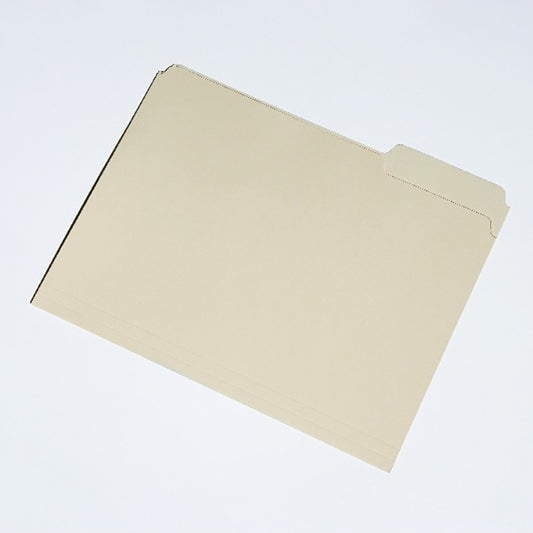 AbilityOne 7530016458091 SKILCRAFT 1/3-cut Position-3 Tab Manila File Folders - Letter - 8 1/2" x 11" Sheet Size - 1/3 Tab Cut - 11 pt. Folder Thickness - Manila - Manila - Recycled - 50 / Box