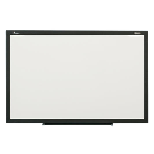 AbilityOne 7110016511286 Magnetic Steel Backed Porcelain Dry Erase Whiteboard, Black Frame, 3' x 2'