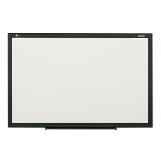 AbilityOne 7110016511289 Magnetic Steel Backed Porcelain Dry Erase Whiteboard, Black Frame, 6' x 4'