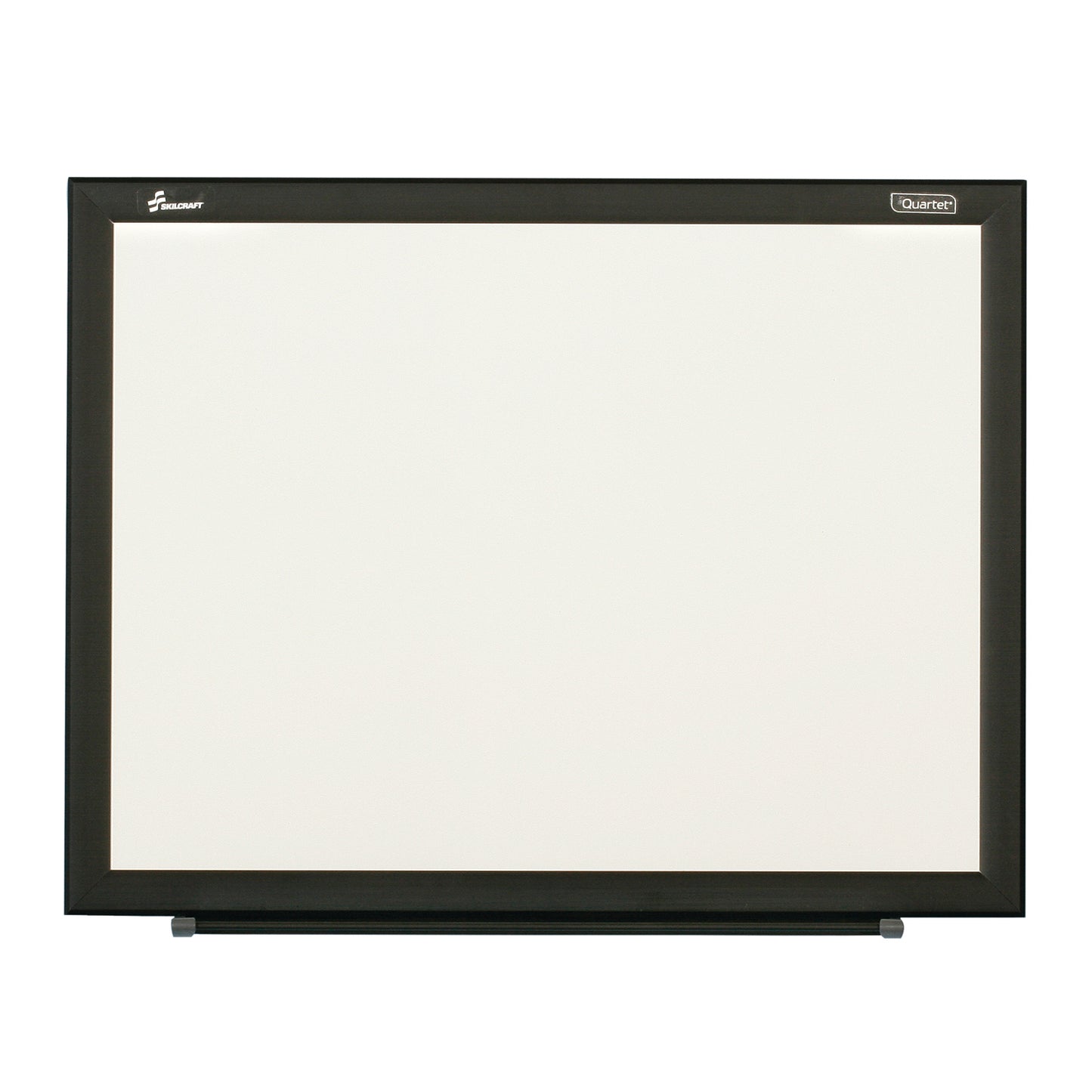 AbilityOne 7110016511293 Non-Magnetic Steel Backed Dry Erase Whiteboard, Black Frame, 2' x 1.5'