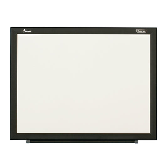 AbilityOne 7110016511293 Non-Magnetic Steel Backed Dry Erase Whiteboard, Black Frame, 2' x 1.5'