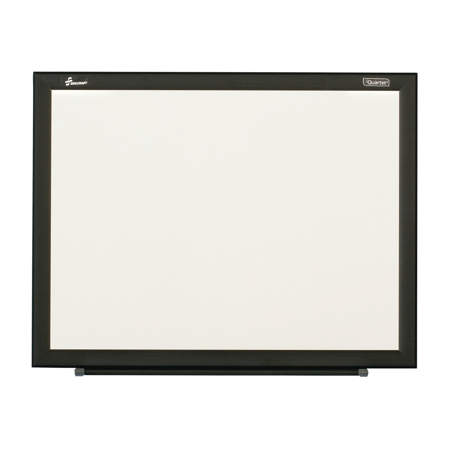 AbilityOne 7110016511294 Non-Magnetic Steel Backed Dry Erase Whiteboard, Black Frame, 3' x 2'