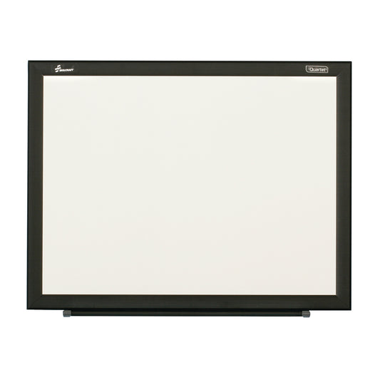 AbilityOne 7110016511294 Non-Magnetic Steel Backed Dry Erase Whiteboard, Black Frame, 3' x 2'