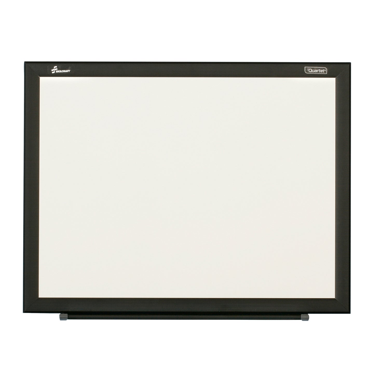 AbilityOne 7110016511296 Non-Magnetic Steel Backed Dry Erase Whiteboard, Black Frame, 4' x 3'
