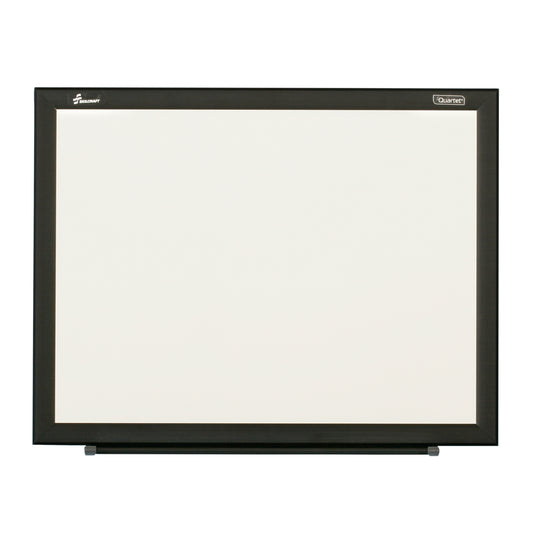 AbilityOne 7110016511296 Non-Magnetic Steel Backed Dry Erase Whiteboard, Black Frame, 4' x 3'