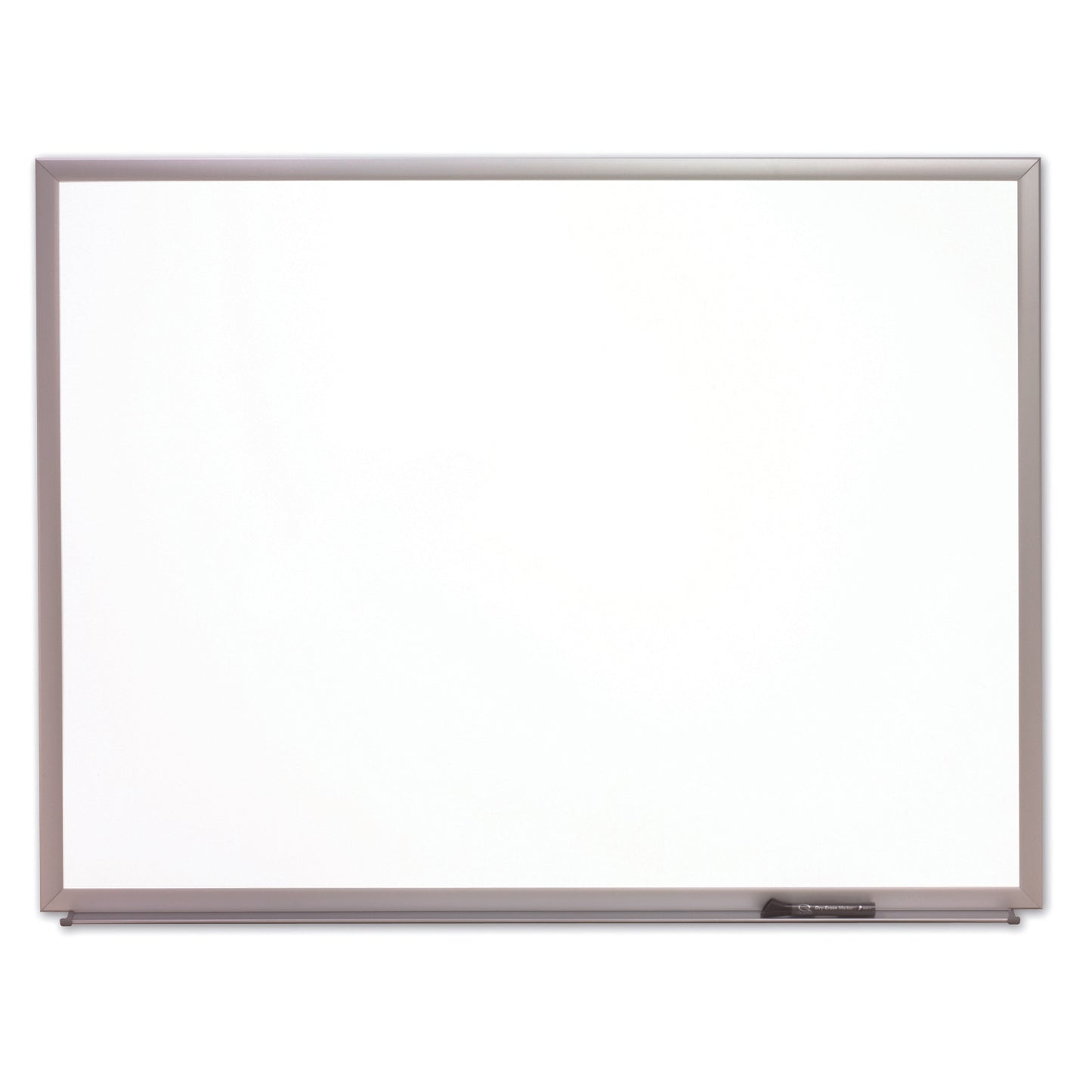 AbilityOne 7110016511295 Magnetic Steel Backed Dry Erase Whiteboard, Silver Frame, 4' x 3'