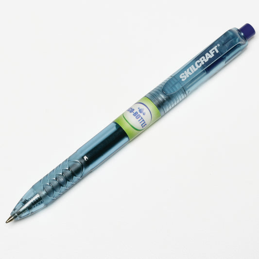 AbilityOne 7520016580392 SKILCRAFT ECO-BOTTLE RETRACTABLE GEL PEN BLUE .7MM