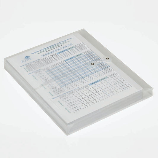 AbilityOne 7530016618832 SKILCRAFT String-Tie Side Loading Expansion Envelope Clear