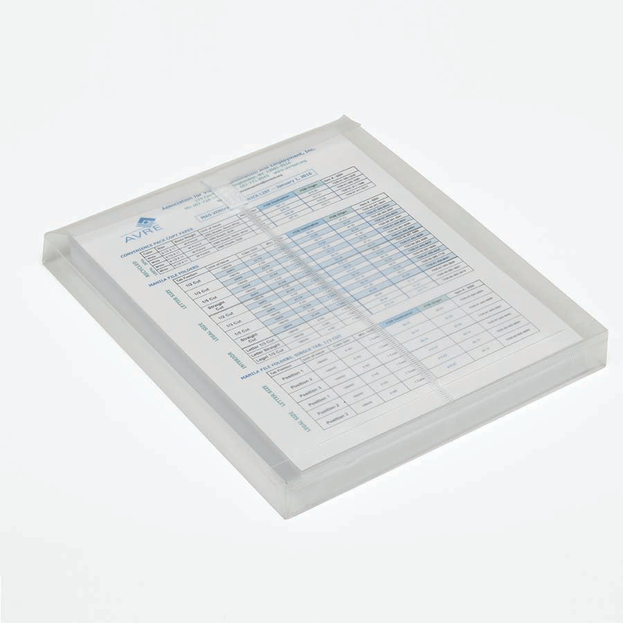 AbilityOne 7530016619618 SKILCRAFT Hook-and-Loop Side-load Expansion Envelope Clear