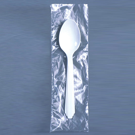 AbilityOne 7340013820538 SKILCRAFT Plastic Flatware Type III - Heavy-Duty - Teaspoon - 1000/Box - Plastic - White