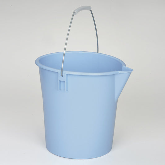 AbilityOne 7240002461097 SKILCRAFT Plastic Utility Pail , 12 qt - 12 quart - Polyethylene - Blue