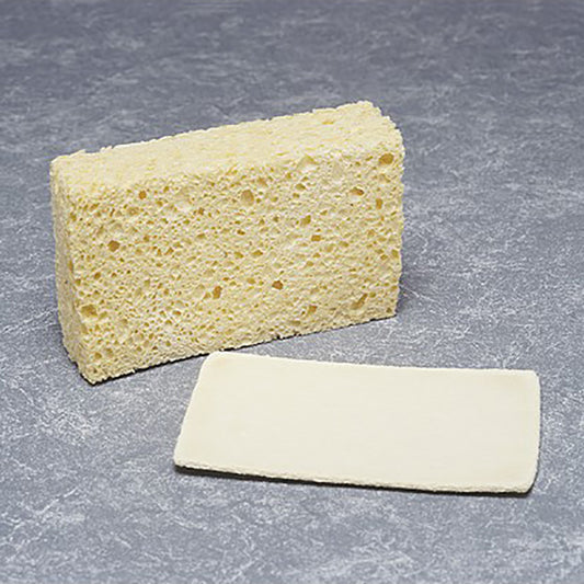 AbilityOne 7920002402555 SKILCRAFT Cellulose Sponge - Compressed - 3 5/8" x 5 3/4" x 1 3/4", Natural - 3.6" x 5.8" x 1.8" - 12/Pack - Cellulose - Natural