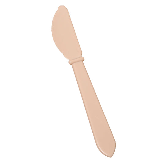 AbilityOne 7340002053187 SKILCRAFT Plastic Flatware Type IV - Knife - 100/Bag - Plastic - Tan