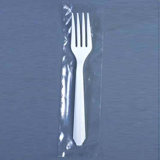 AbilityOne 7340013795524 SKILCRAFT Plastic Flatware Type III - Heavy-Duty - Fork - 1000/Box - Plastic - White