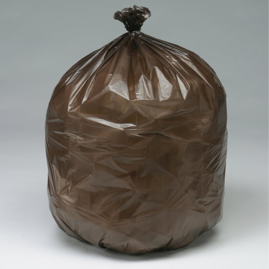 AbilityOne 8105015604933 Trash Bags, Extra Heavy Strength, Coreless Roll, 39 Gallon Brown, 40pk