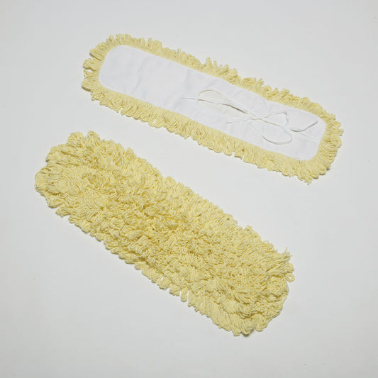 AbilityOne 7920015118766 Inhibitor AntiMicrobial Dust Mop Head, Fits 5"" x 24"" Frame, Yellow