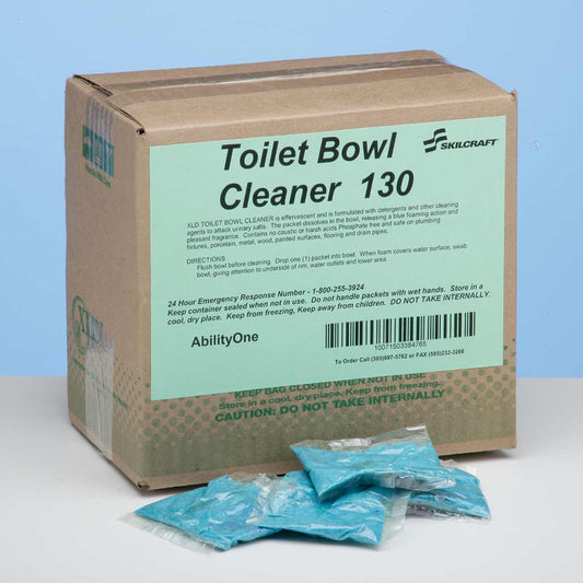 AbilityOne 7930013670987 SKILCRAFT Toilet Bowl Cleaner - 130 - Powder0.50 oz (0.03 lb) - 100 / Box