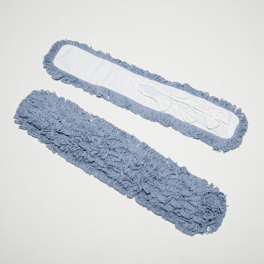 AbilityOne 7920015118006 Inhibitor AntiMicrobial Dust Mop Head, Fits 5"" x 36"" Frame, Blue