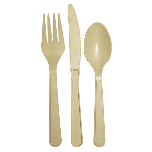 AbilityOne 7360015643560 SKILCRAFT Biobased Cutlery Set - 3 Piece(s) - 1200 / Box - Polypropylene - White