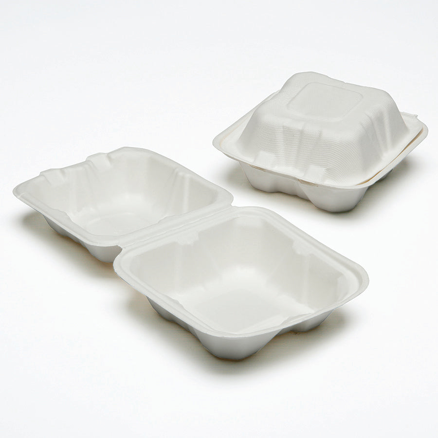 AbilityOne 7350016646906 SKILCRAFT Clamshell Hinged Lid To-Go Food Containers