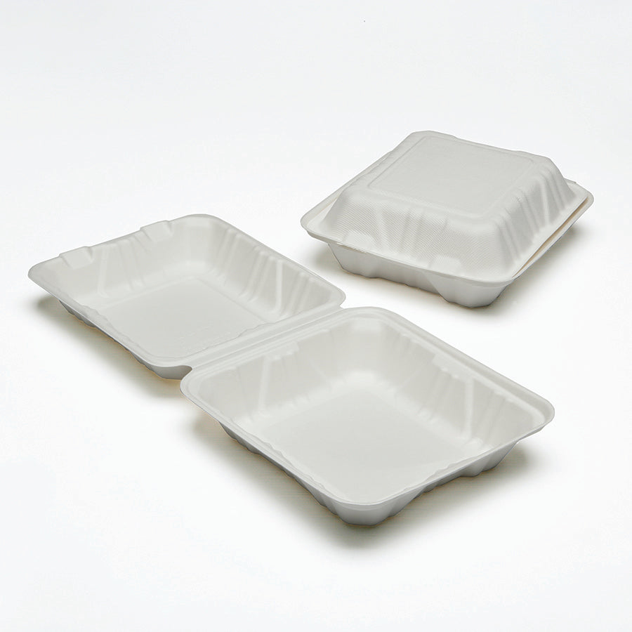 AbilityOne 7350016646908 SKILCRAFT Clamshell Hinged Lid To-Go Food Containers