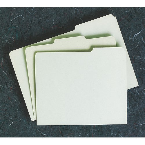 AbilityOne 7530009886520 SKILCRAFT File Guide Card, 1/3 Cut, 1st or 3rd Position, Legal Size, Light Green - Legal - Light Green Divider - 100/Pack