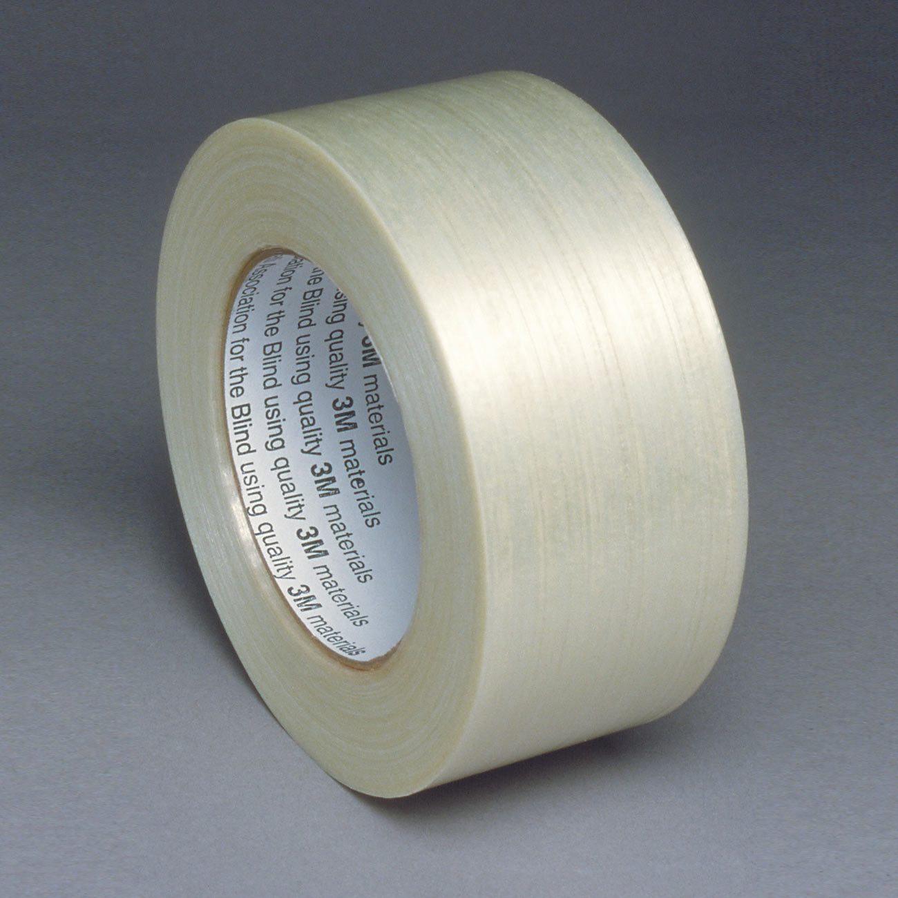 AbilityOne 7510005824771 SKILCRAFT Filament/Strapping Tape - 1/2" x 60 yds, White - 0.50" Width x 60 yd Length - 3" Core - Glass Filament - White