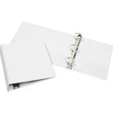 AbilityOne 7510014950696 SKILCRAFT Slant D-Ring View Binders - 4" Binder Capacity - Letter - 8 1/2" x 11" Sheet Size - 3 x D-Ring Fastener(s) - Inside Front & Back Pocket(s) - Vinyl - White - Recycled - 1 / Each