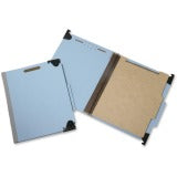 AbilityOne 7530013723102 SKILCRAFT 1-Divider Hanging Classification Folders - Letter - 8 1/2" x 11" Sheet Size - 2" Expansion - 4 Fastener(s) - 2/5 Tab Cut - Right of Center Tab Location - 1 Divider(s) - 25 pt. Folder Thickness - Pressboard - Light Blue
