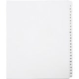AbilityOne 7530014072250 SKILCRAFT 1-25 Numeric Tab Divider Sheets - 25 Printed Tab(s) - Digit - 1-25 - 8.5" Divider Width x 11" Divider Length - Letter - White Divider - Clear Mylar Tab(s) - 1 / Set