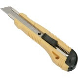 AbilityOne 5110016215256 SKILCRAFT Snap-off Blade Heavy-duty Utility Knife - 6.75" Handle - Steel Blade, Steel Handle, Polymer Handle - Silver, Yellow
