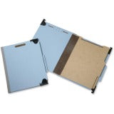 AbilityOne 7530016216198 SKILCRAFT 6-Sectn Fastener Hvy-duty Hanging Files - Letter - 8 1/2" x 11" Sheet Size - 2" Expansion - 6 Fastener(s) - 2/5 Tab Cut - Right of Center Tab Location - 2 Divider(s) - 25 pt. Folder Thickness - Pressboard - Light Blue -