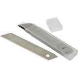 AbilityOne 5110016218439 SKILCRAFT Utility Knife Snap-off Replacemt Blades - Snap-off - Steel - 10 / Pack - Silver
