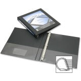 AbilityOne 7510014621384 SKILCRAFT Frame View Binders - 1/2" Binder Capacity - Letter - 8 1/2" x 11" Sheet Size - 3 x D-Ring Fastener(s) - Internal Pocket(s) - Black - Recycled - 1 Each
