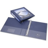 AbilityOne 7510014621385 SKILCRAFT Frame View Binders - 1 1/2" Binder Capacity - Letter - 8 1/2" x 11" Sheet Size - 3 x D-Ring Fastener(s) - Internal Pocket(s) - Navy Blue - Recycled - 1 Each