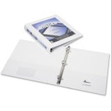 AbilityOne 7510014621386 SKILCRAFT Frame View Binders - 1" Binder Capacity - Letter - 8 1/2" x 11" Sheet Size - 3 x D-Ring Fastener(s) - Internal Pocket(s) - White - Recycled - 1 Each
